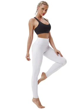 High Waist Side Line Biking Pants lightgray_Biking