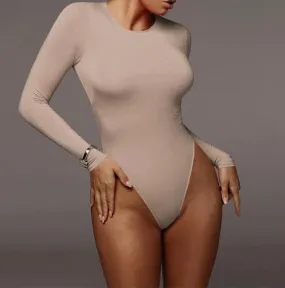 Hug Me Long Sleeve O-neck Bodysuit