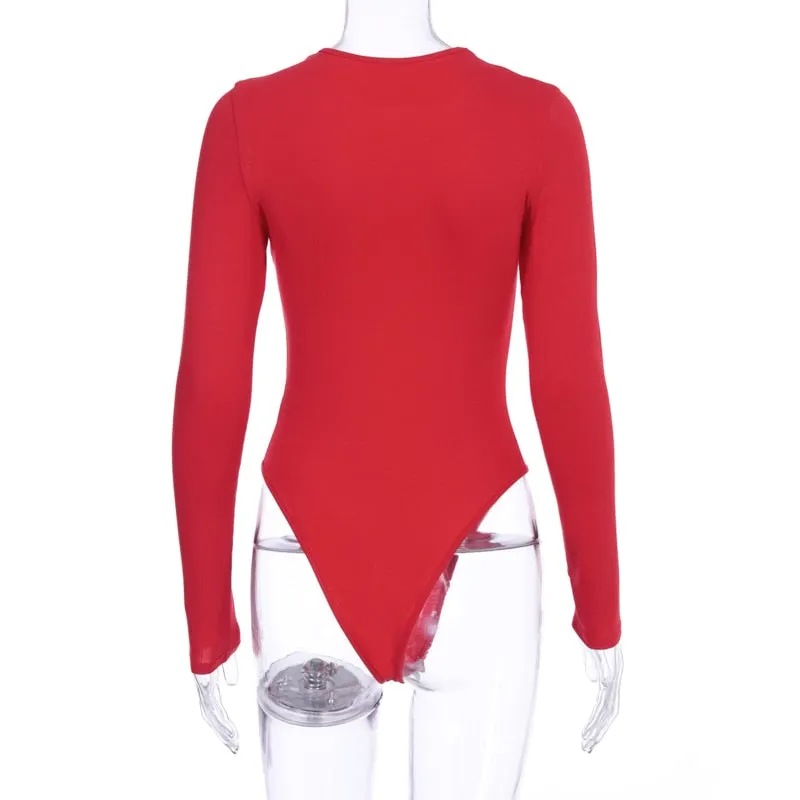 Hug Me Long Sleeve O-neck Bodysuit