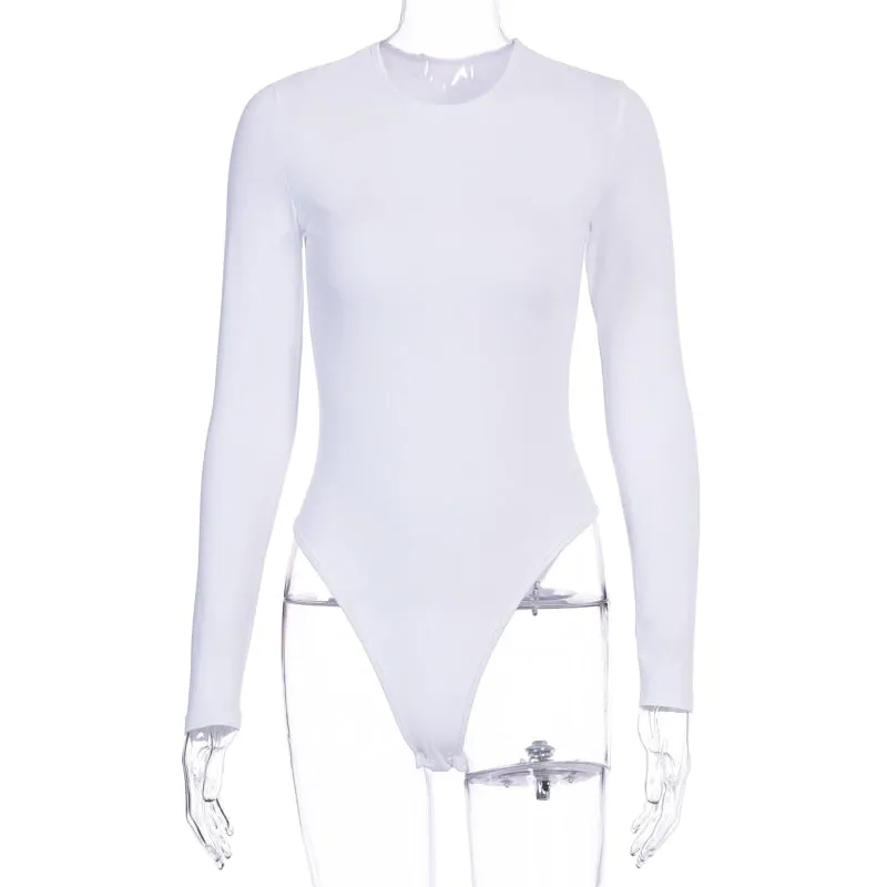 Hug Me Long Sleeve O-neck Bodysuit