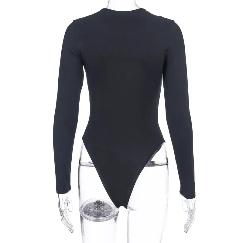 Hug Me Long Sleeve O-neck Bodysuit