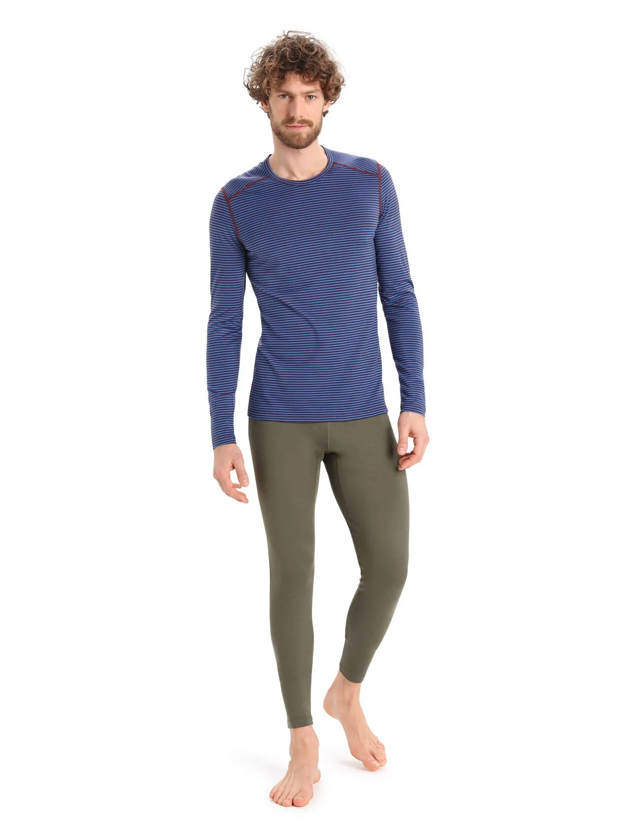 Icebreaker Men's Merino 200 Oasis Long Sleeve Crewe Thermal Top