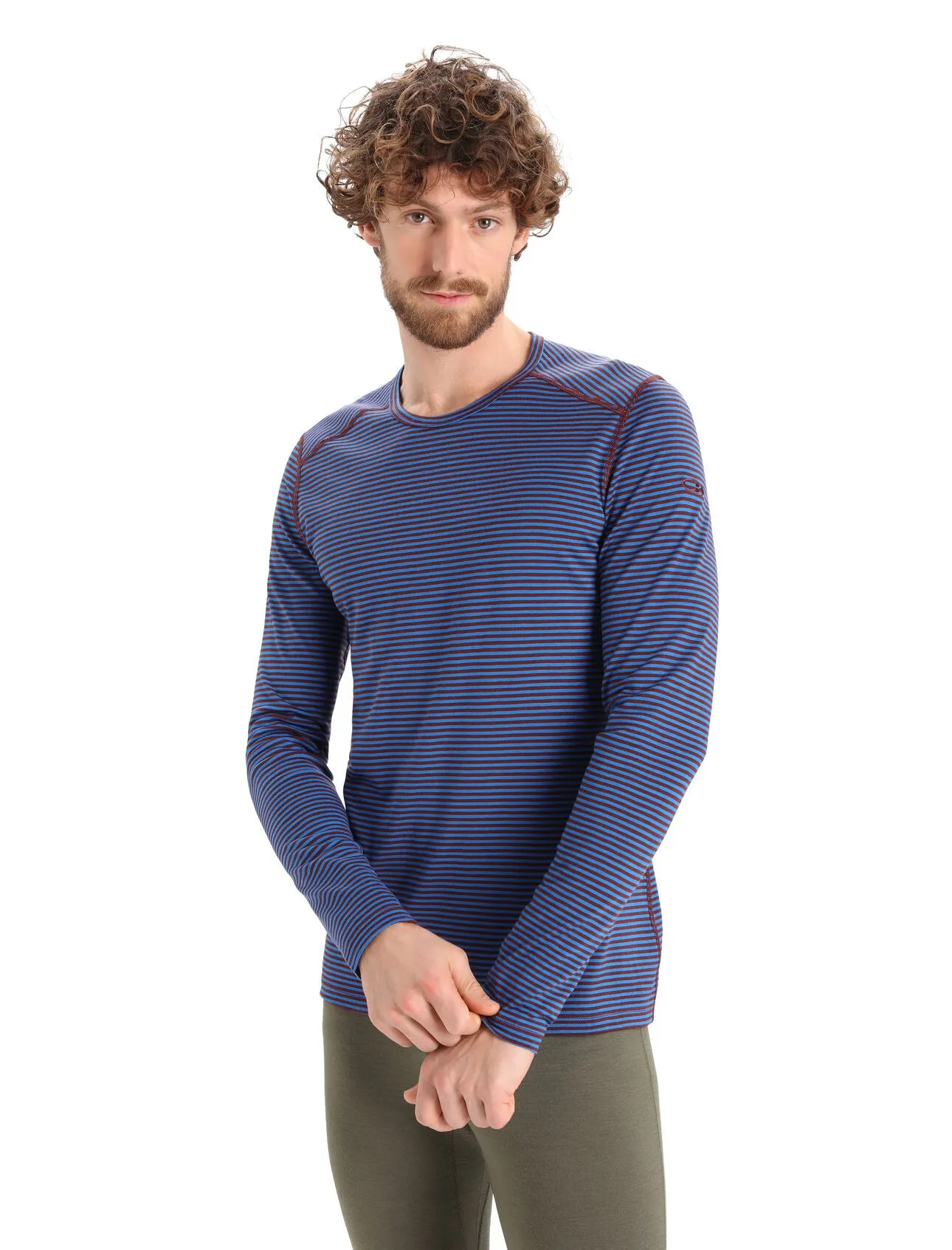 Icebreaker Men's Merino 200 Oasis Long Sleeve Crewe Thermal Top