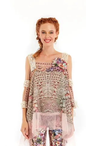 IPNG FBSB-038 Shawl Blouse - Feelin Bloomy