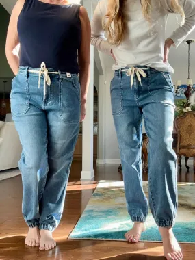 Judy Blue High Waisted Denim Joggers