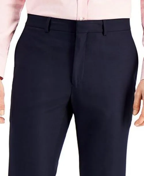 Kenneth Cole Reaction Men's Techni-Cole Suit Dress Slim-Fit Pants Navy 32 x 32