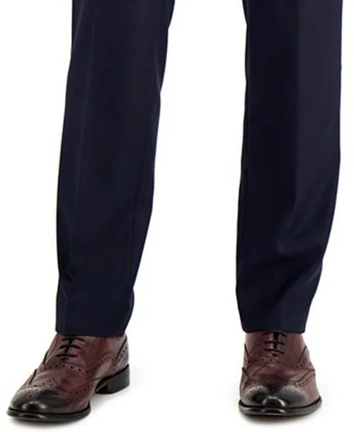Kenneth Cole Reaction Men's Techni-Cole Suit Dress Slim-Fit Pants Navy 32 x 32