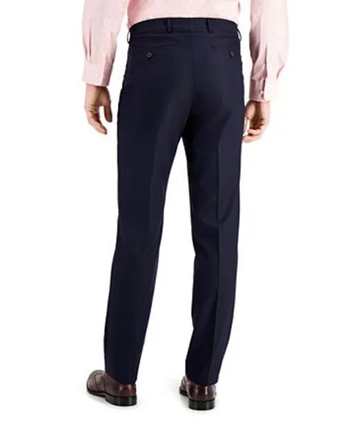 Kenneth Cole Reaction Men's Techni-Cole Suit Dress Slim-Fit Pants Navy 32 x 32