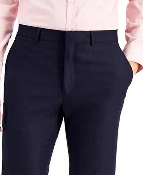 Kenneth Cole Reaction Men's Techni-Cole Suit Dress Slim-Fit Pants Navy 32 x 32