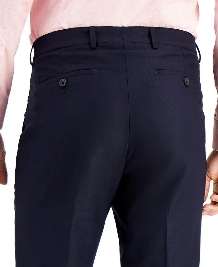 Kenneth Cole Reaction Men's Techni-Cole Suit Dress Slim-Fit Pants Navy 32 x 32