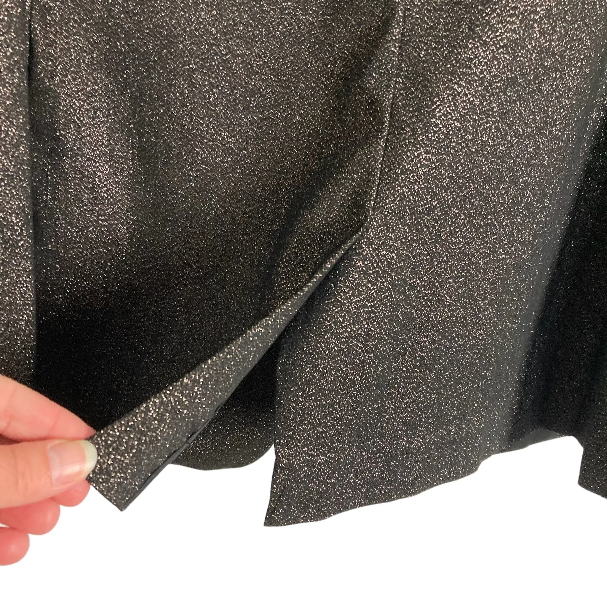 Lane Bryant Black Glitter Shoulder Padded Blazer- Size 14