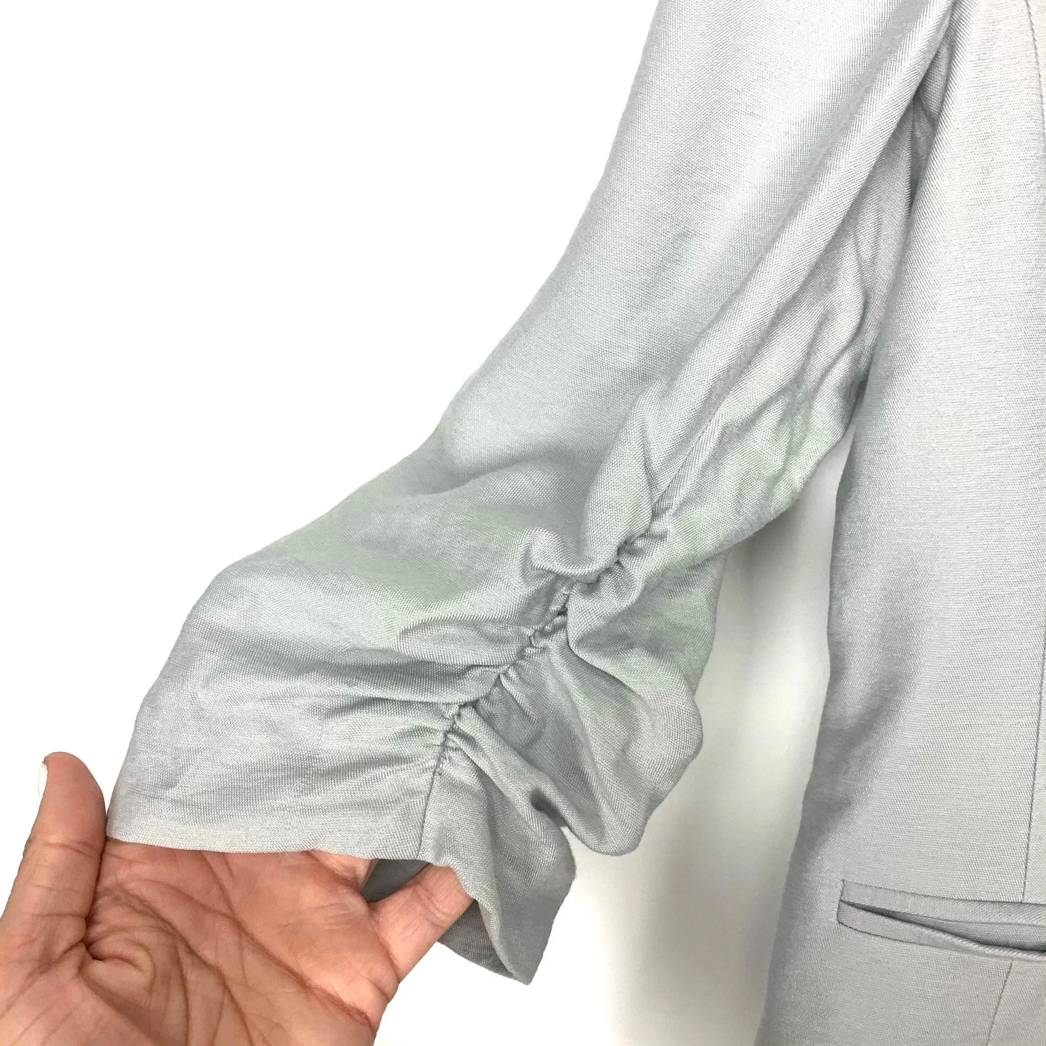 Lauren Conrad Grey Cinched Sleeve Fitted Blazer- Size 16 (Juniors XL)
