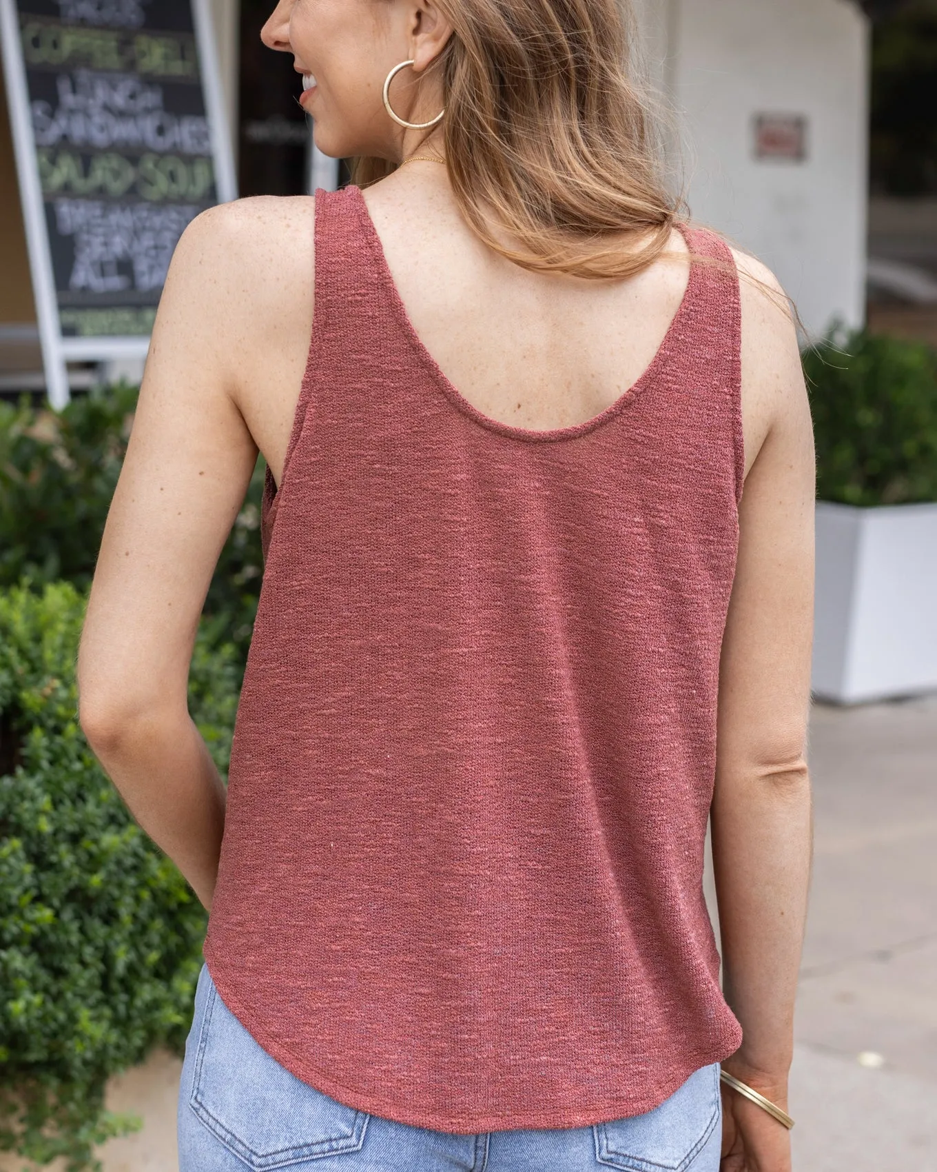 Lightweight Copper Sweater Tank