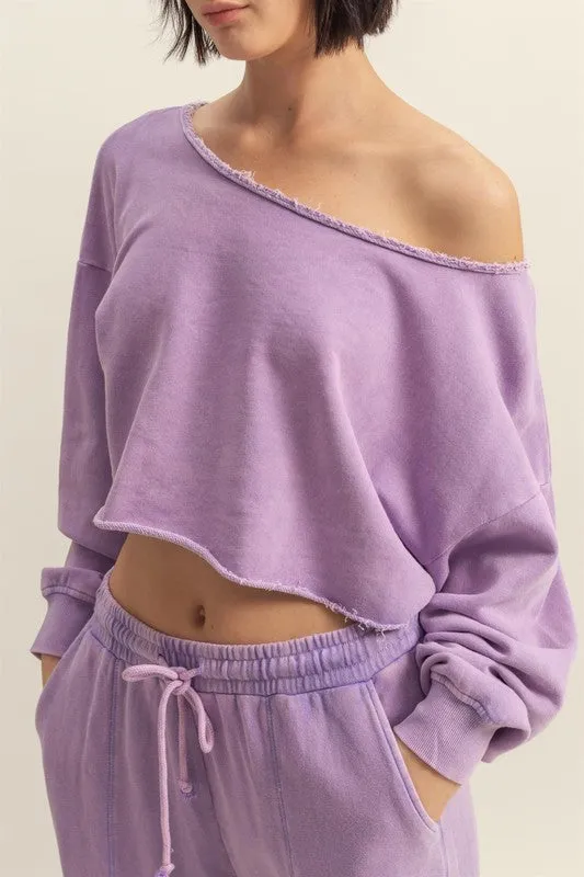 Long Sleeve Crop Top Sweater