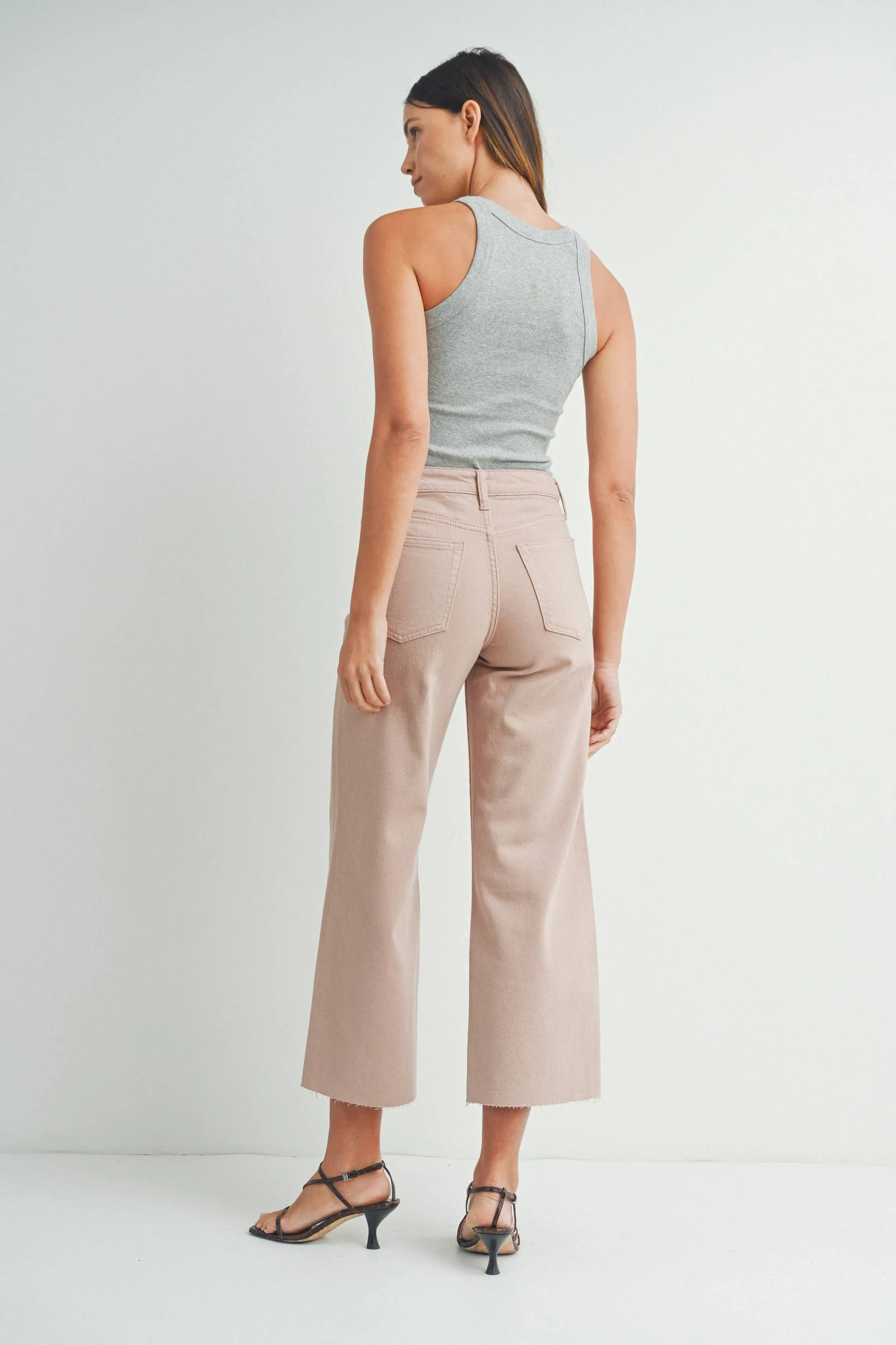 Marley Slim Wide Leg in Natural