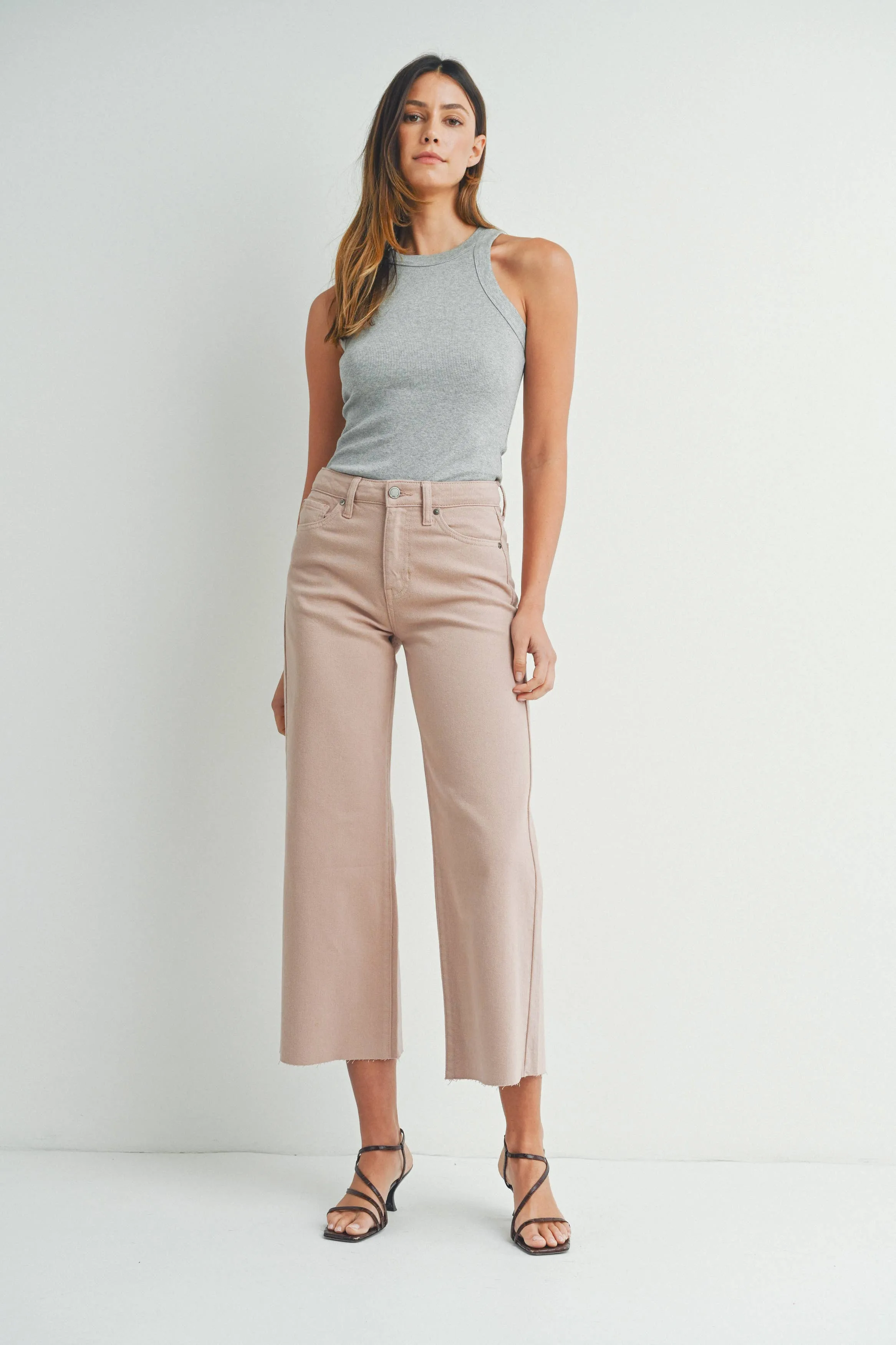 Marley Slim Wide Leg in Natural