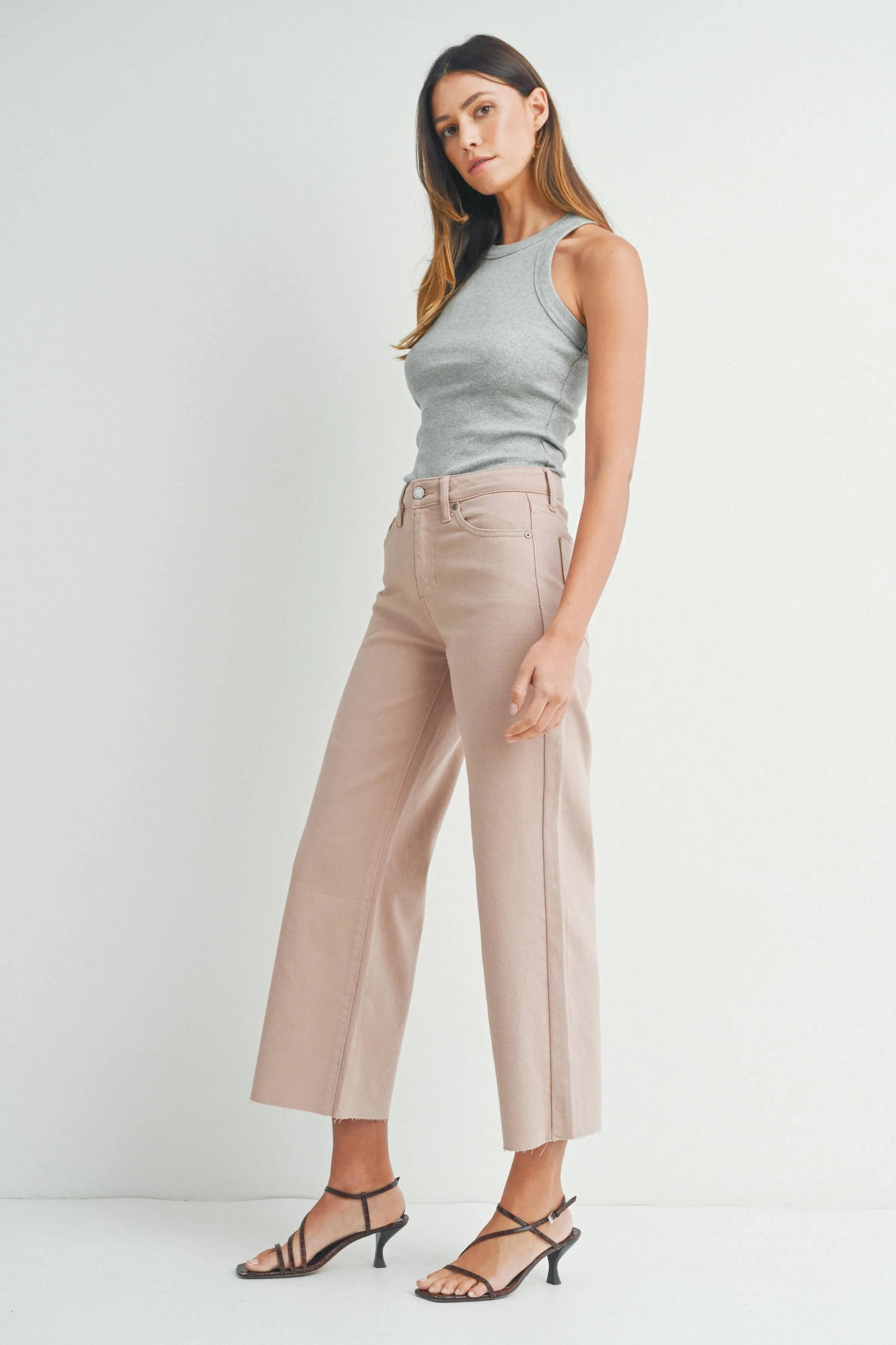 Marley Slim Wide Leg in Natural