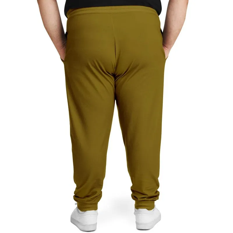Medium Dark Orange Yellow Joggers | Unisex | with PLUS sizes | Medium Dark Pure Orange Yellow | C0M25Y100K60