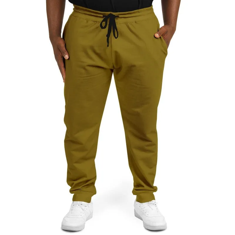 Medium Dark Orange Yellow Joggers | Unisex | with PLUS sizes | Medium Dark Pure Orange Yellow | C0M25Y100K60