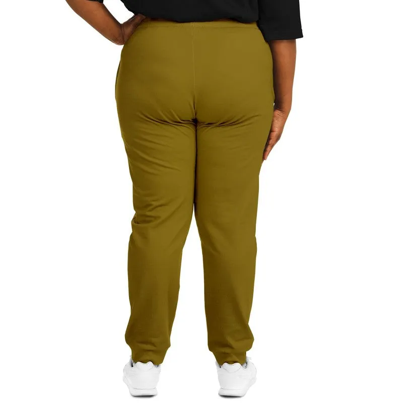 Medium Dark Orange Yellow Joggers | Unisex | with PLUS sizes | Medium Dark Pure Orange Yellow | C0M25Y100K60
