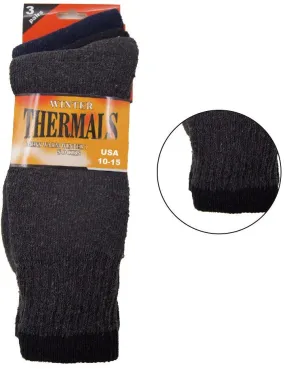 mens thermal socks - 3 pack Case of 144