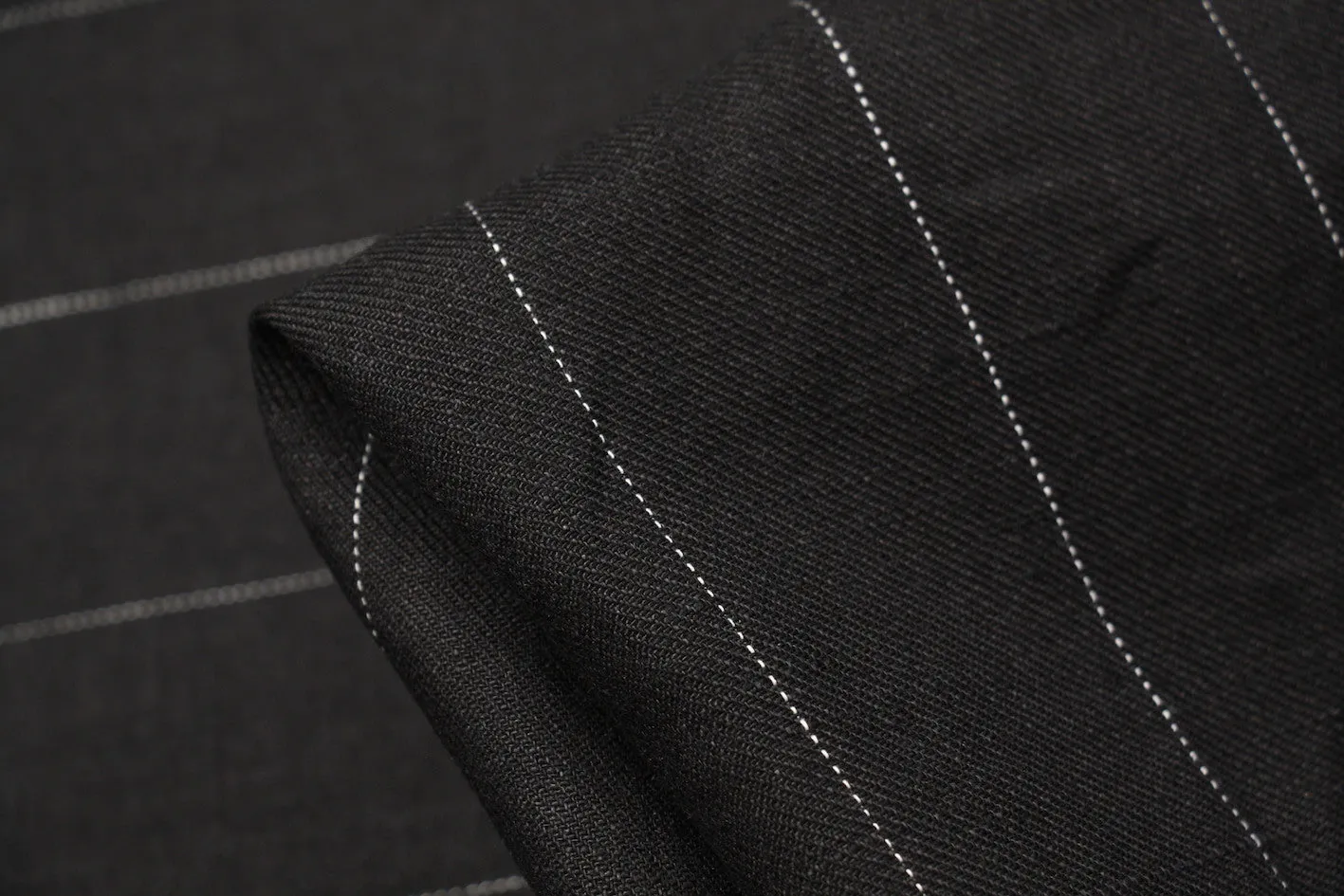 Midnight Stripe Linen