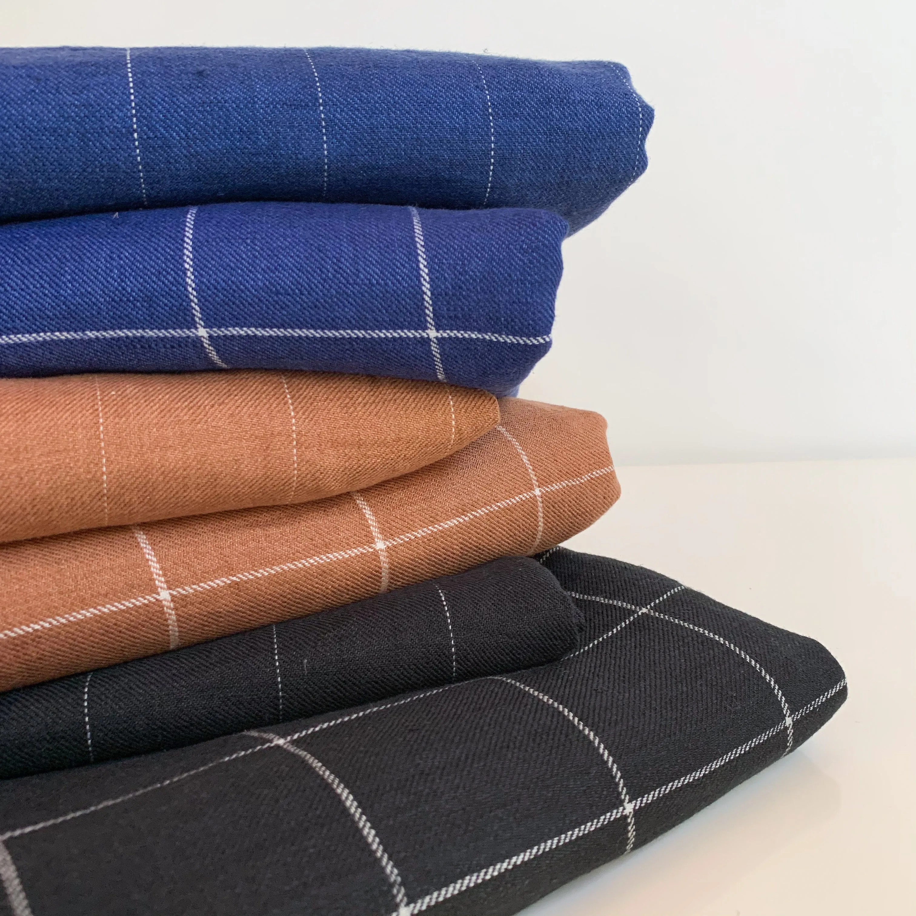 Midnight Stripe Linen