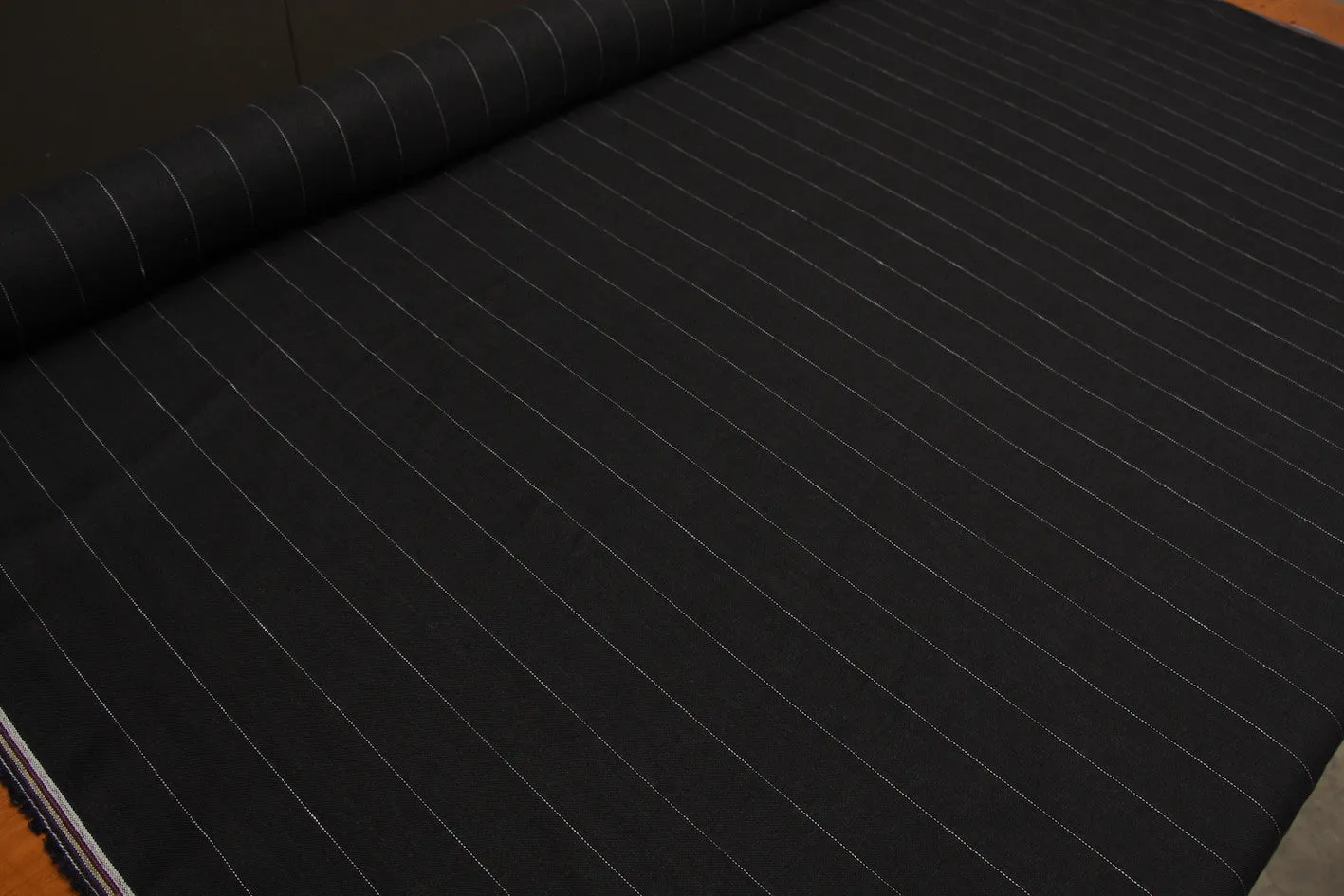 Midnight Stripe Linen