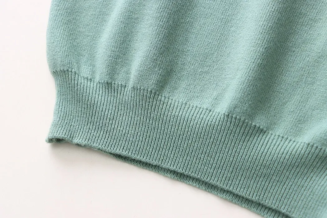 Miyo Casual Smock Neck Knit Top