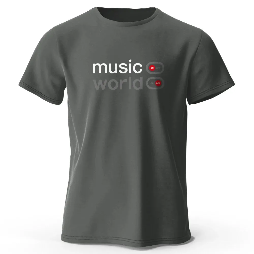Musikwelt gedruckt T-Shirt