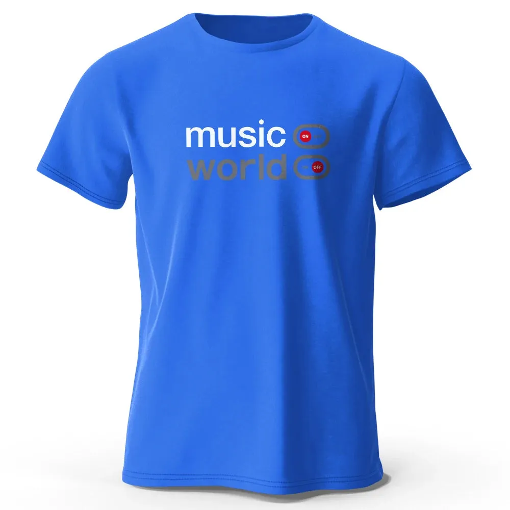 Musikwelt gedruckt T-Shirt