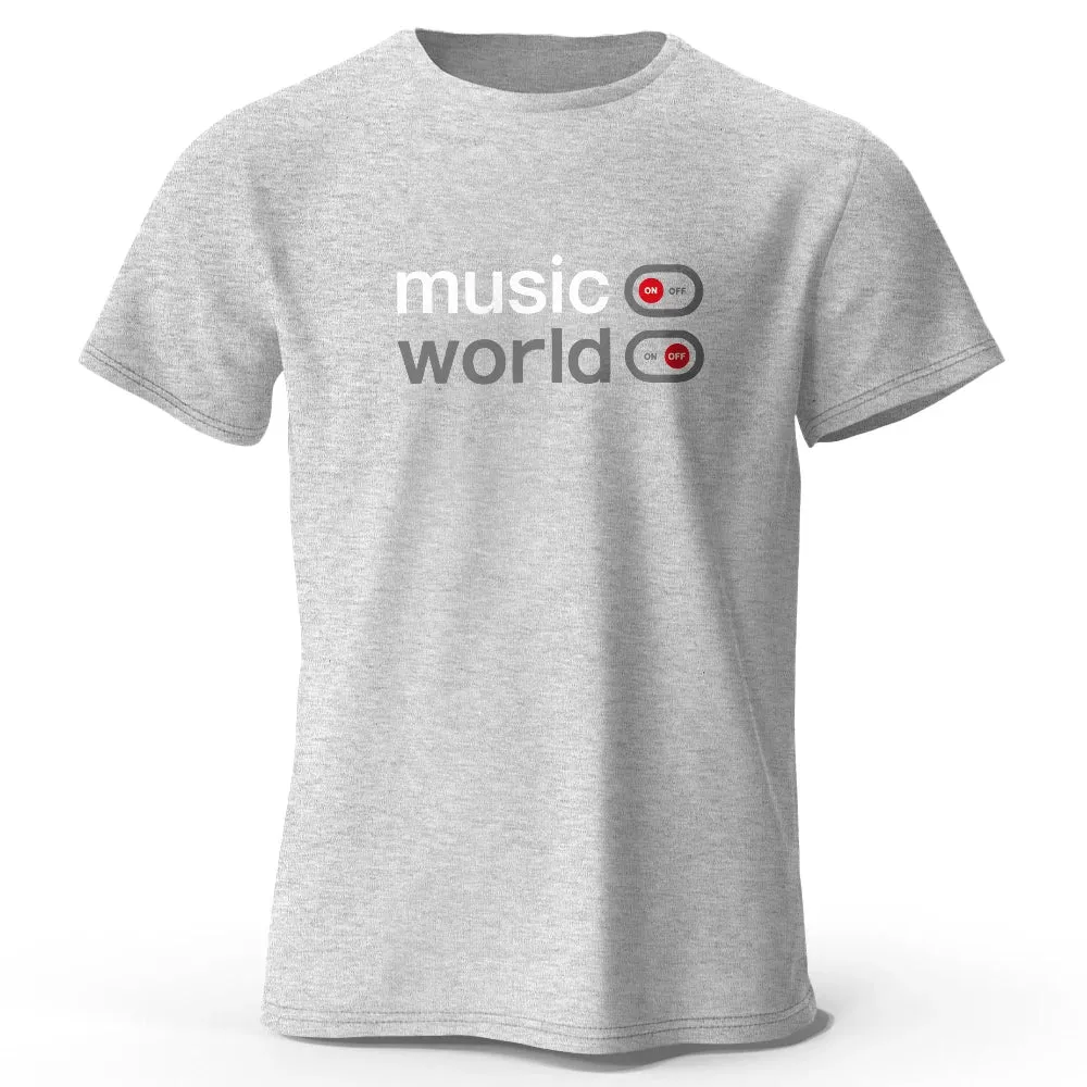 Musikwelt gedruckt T-Shirt