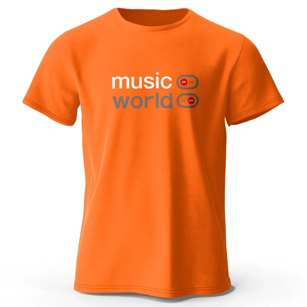 Musikwelt gedruckt T-Shirt