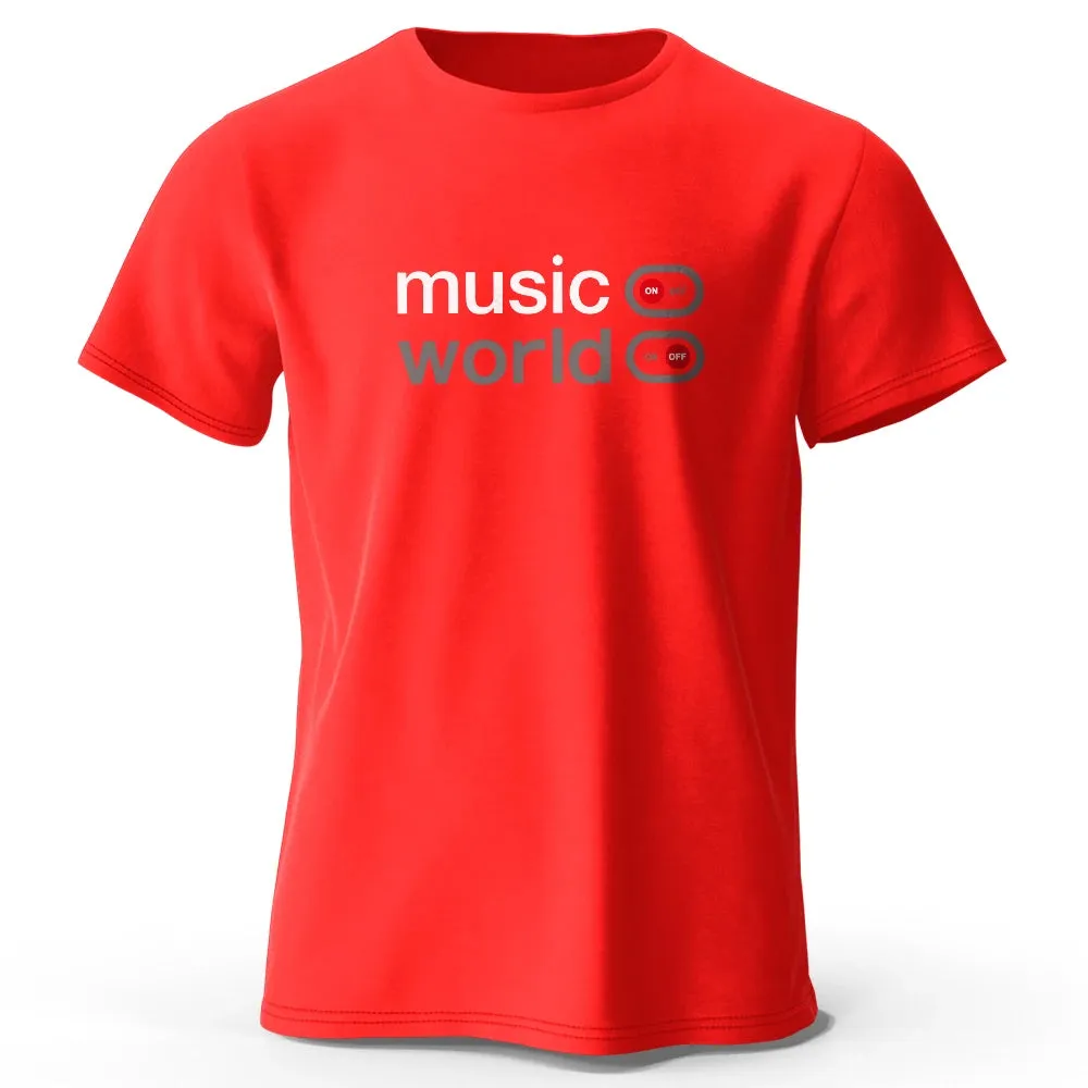Musikwelt gedruckt T-Shirt