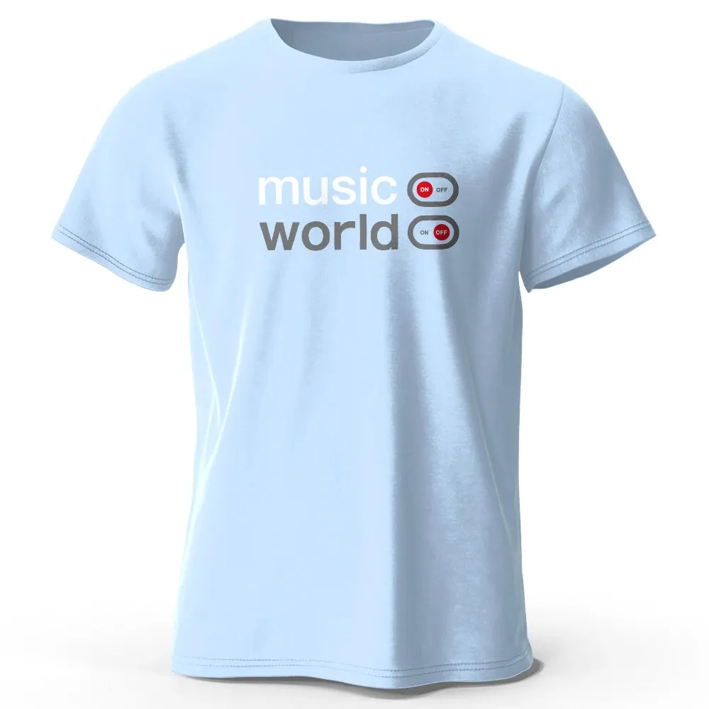 Musikwelt gedruckt T-Shirt
