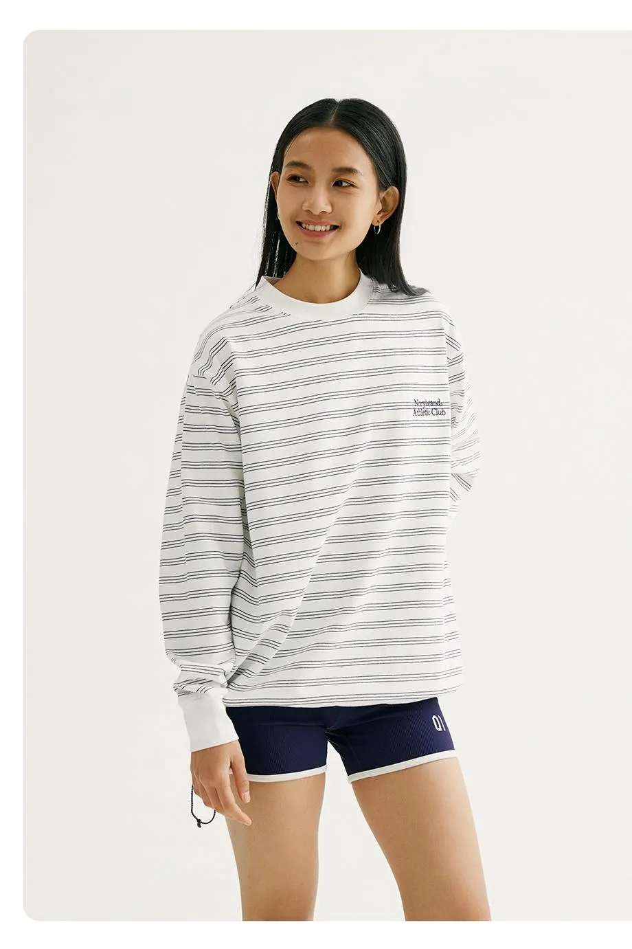 NORYBRAND ドローストリングボーダーTシャツ NGA010