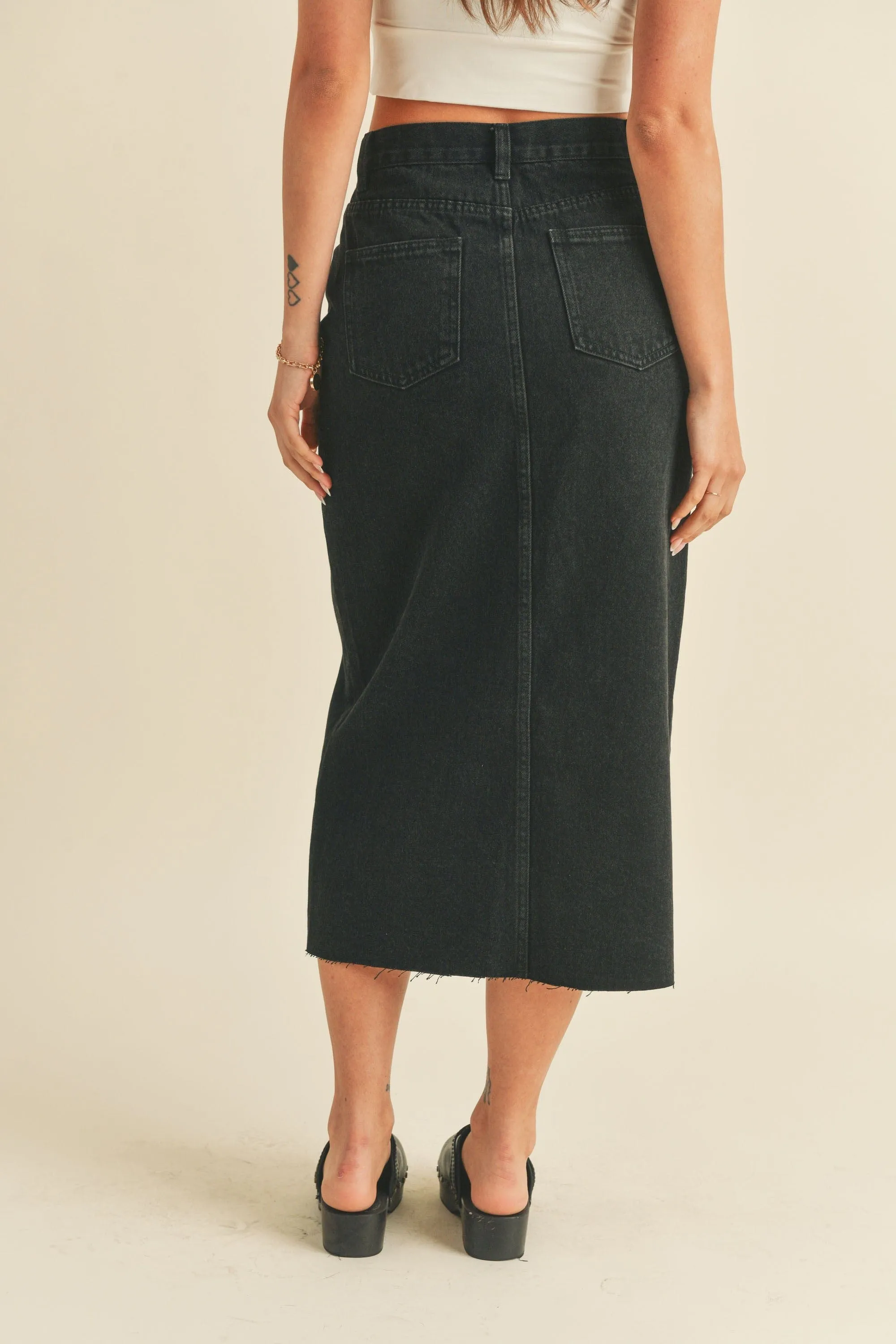 On The Town Denim Skirt