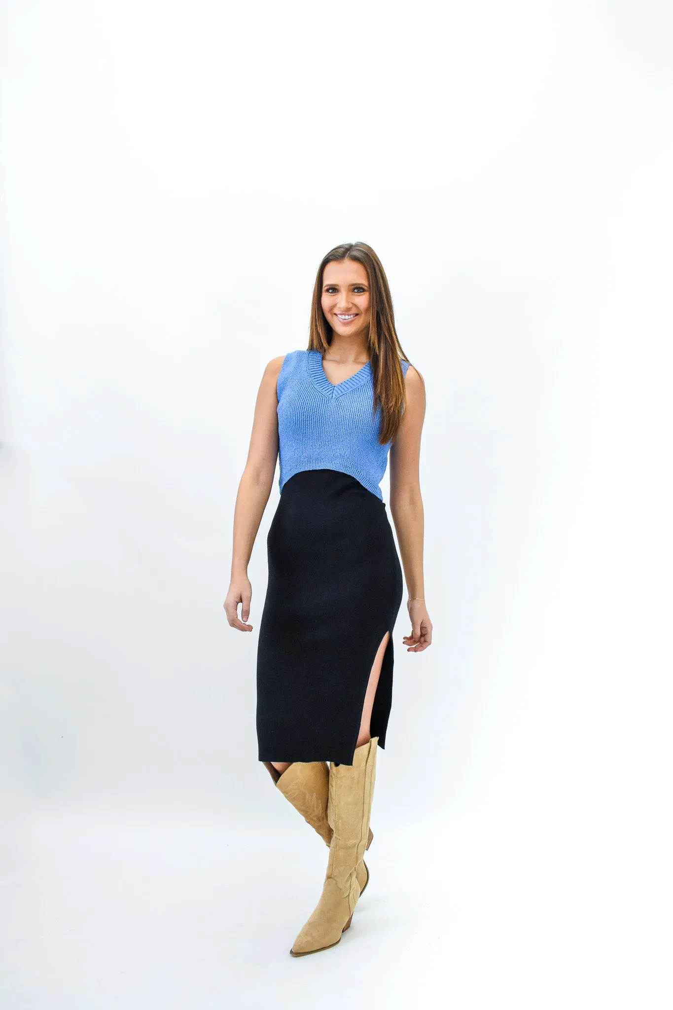 Over The Crop Sweater Vest