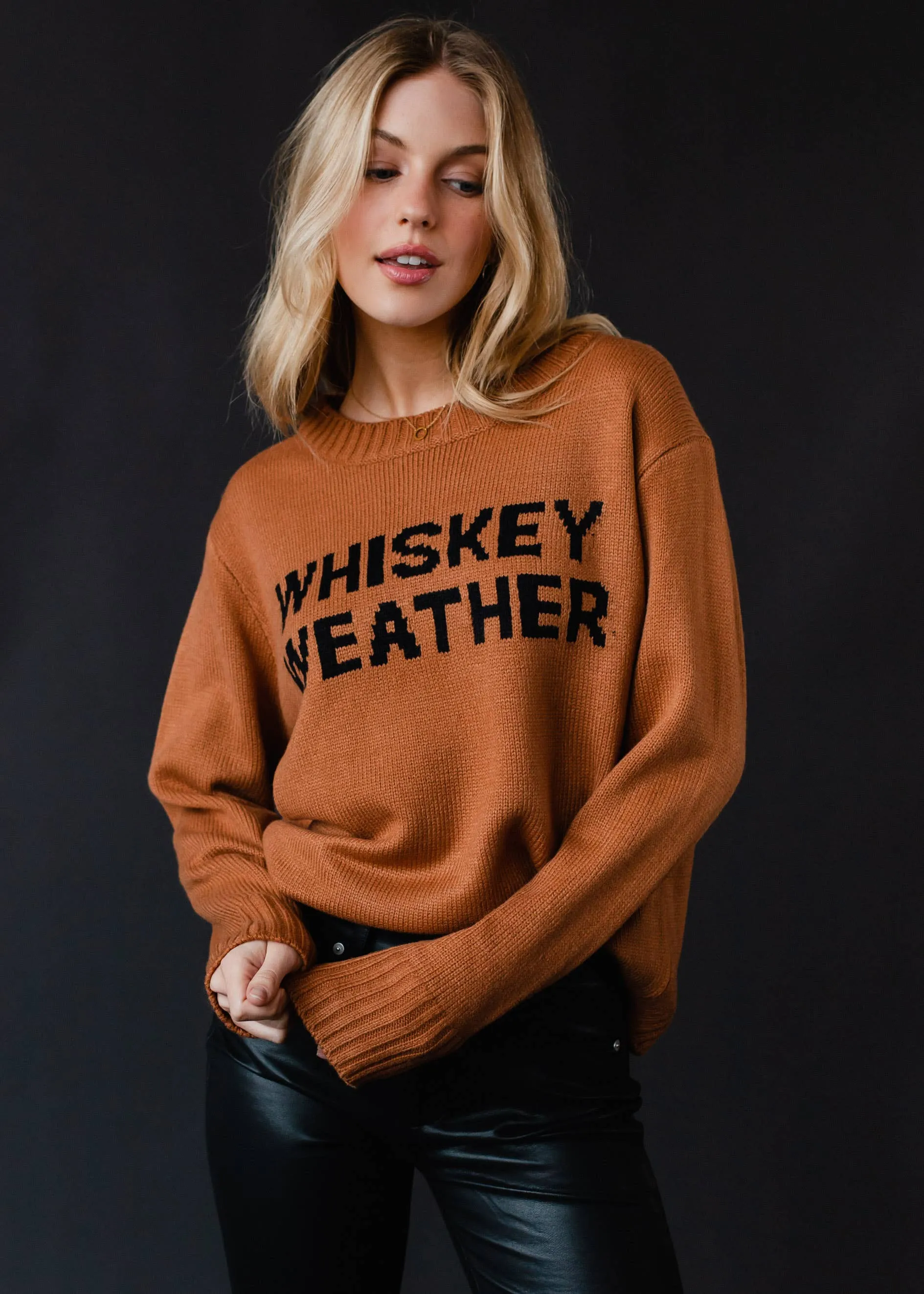Panache Apparel Co. - Brown Whiskey Weather Sweater