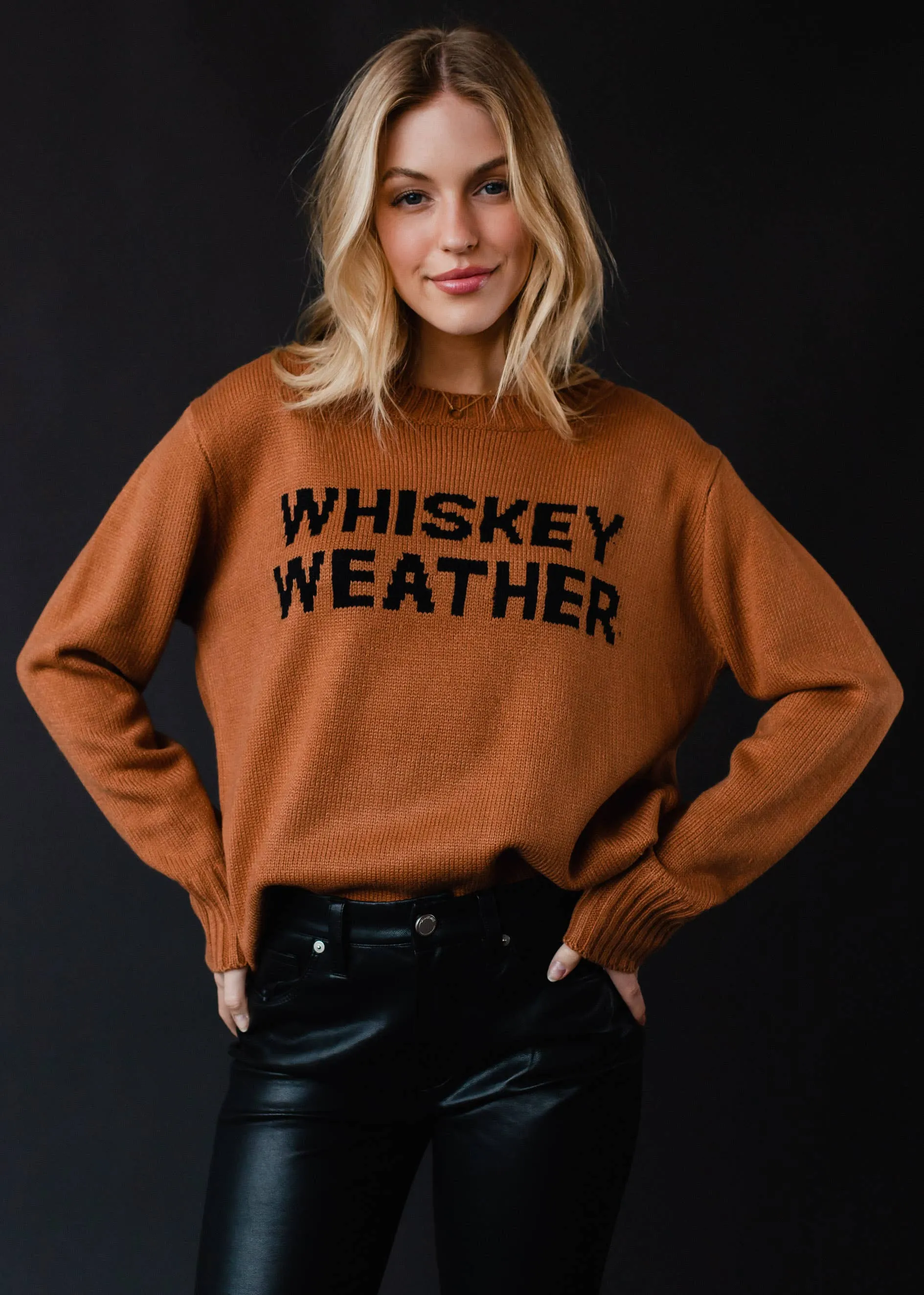 Panache Apparel Co. - Brown Whiskey Weather Sweater