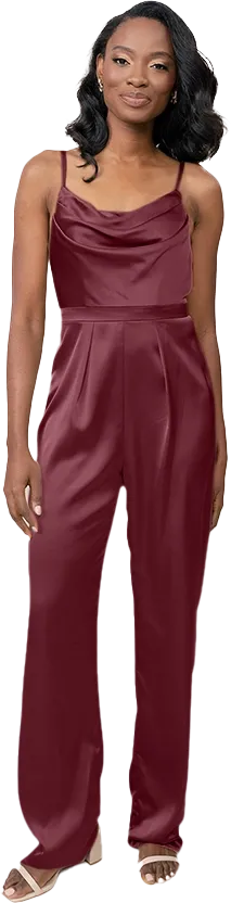 Parker Satin Jumpsuit | Made To Order