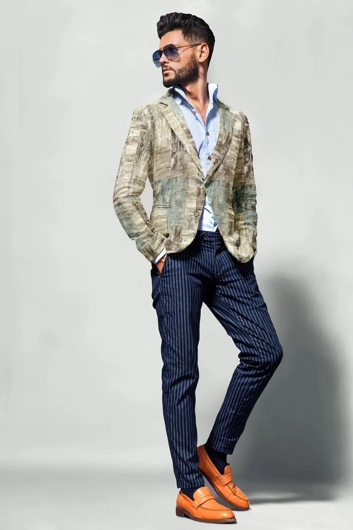 Patched Elegance Blazer
