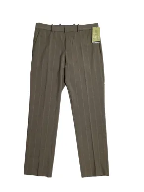 Perry Ellis Portfolio Modern Fit Stretch Suit Dress Pants Dark Beige 40 x 30