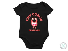 Personalize Baby Halloween Bodysuit With Tiny Go Blin, Perfect 1st Halloween Party