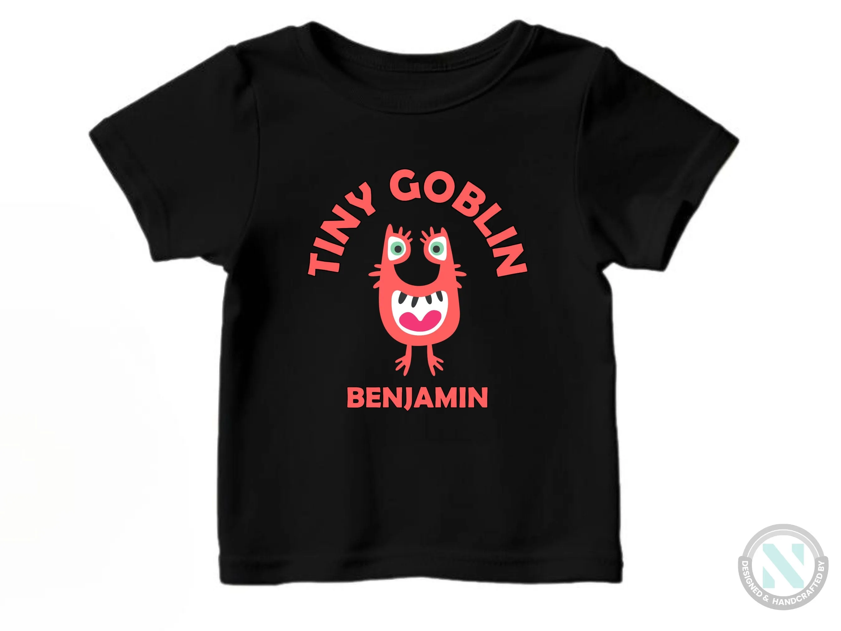 Personalize Baby Halloween Bodysuit With Tiny Go Blin, Perfect 1st Halloween Party