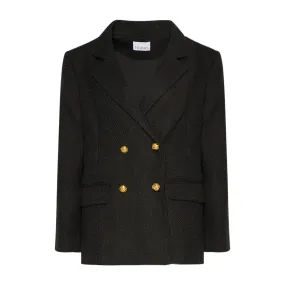 Polly Boucle Blazer - Black
