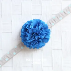 PomPom Lilac Bloom Collar Slide On - Small Flower Collar Accessory