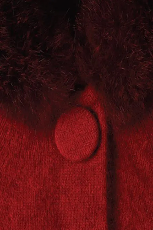 Possum Merino Fur Trim Cape