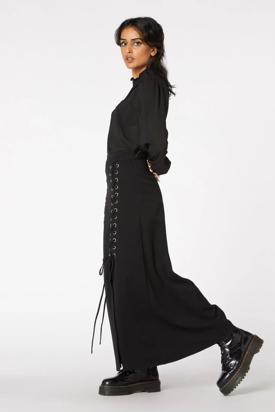 Punk Temptress Midi Skirt