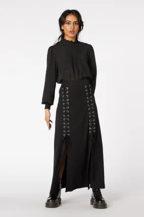 Punk Temptress Midi Skirt